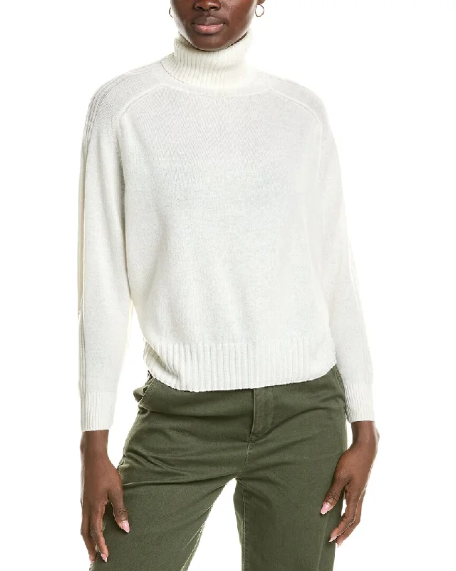 Luxury Women's Clothing Brodie Cashmere Wool & Cashmere-Blend Overarm Rib Roll Neck Jumper