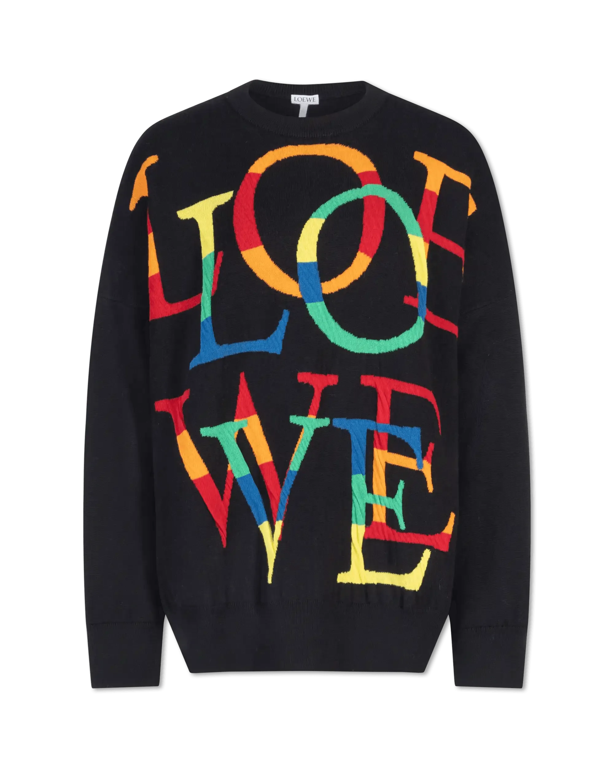 Modern Women's Apparel Wool Anagram Crewneck Sweater