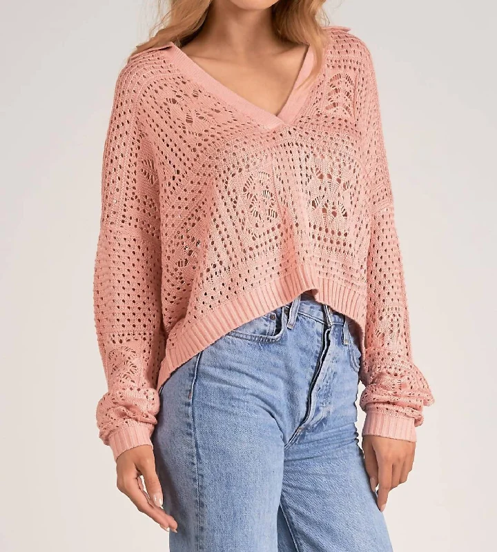 Women's Holiday Clothing Daisy Sweater In Blossom