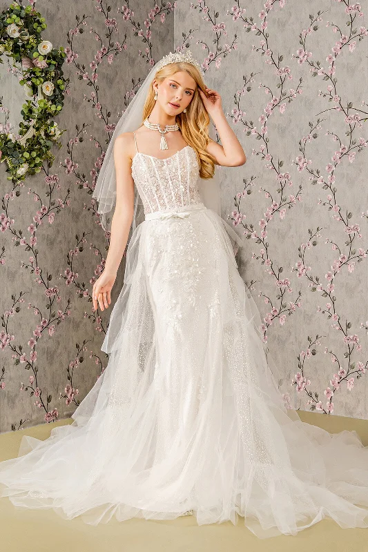 Stylish Women's Garments For Holidays Long Mermaid Cape Wedding Dress