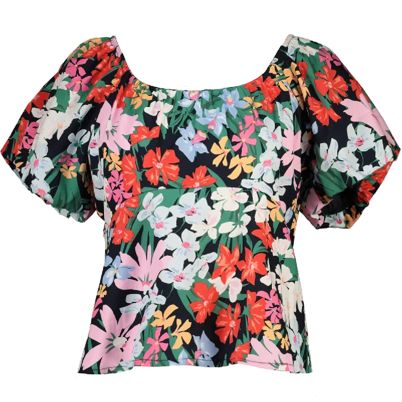 Women's Clothing For Everyday Wear Floral Print Woven Blouse