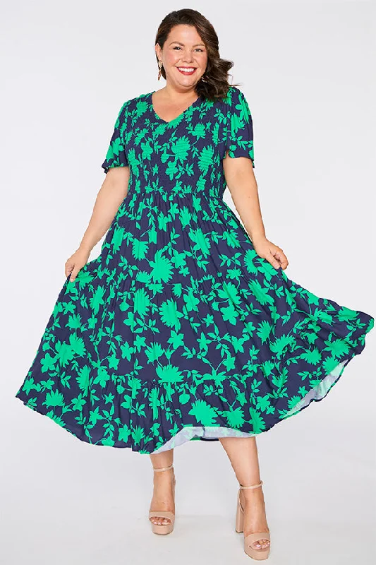 Women's Comfy Attire For Lounging Lynette Green Ivy Dress