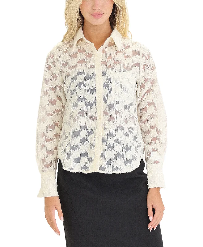 Women's Tops And Clothing Burnout Blouse