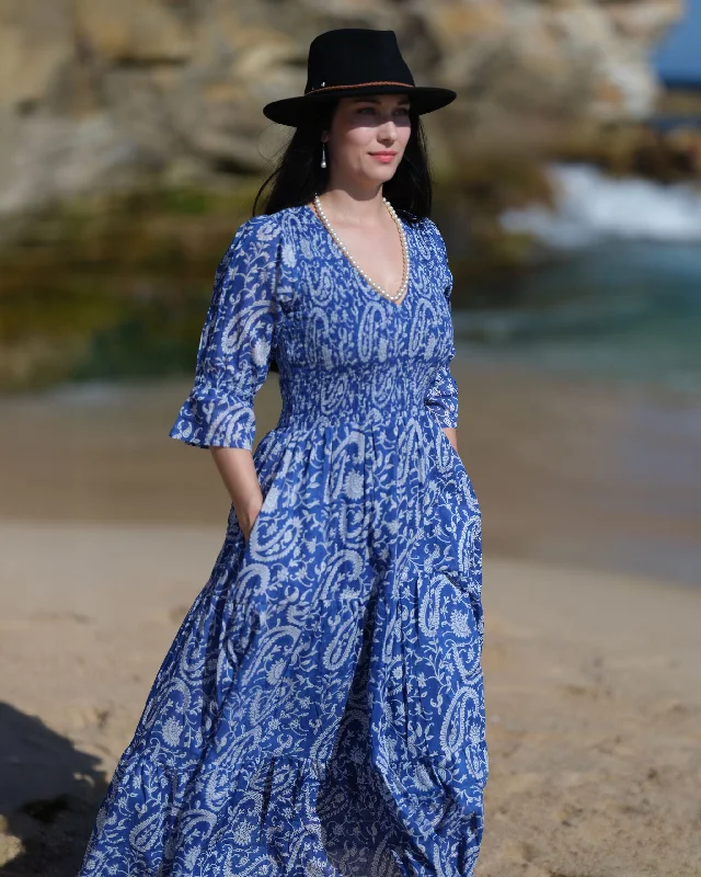 Women's Plus-Size Apparel Kaaya Maxi- Sea Breeze