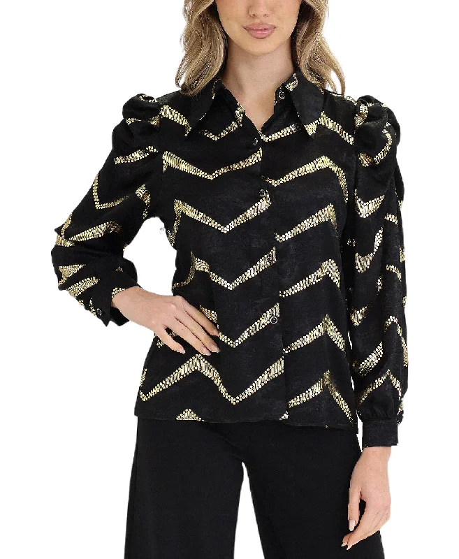 Women's Evening Garments Metallic Blouse