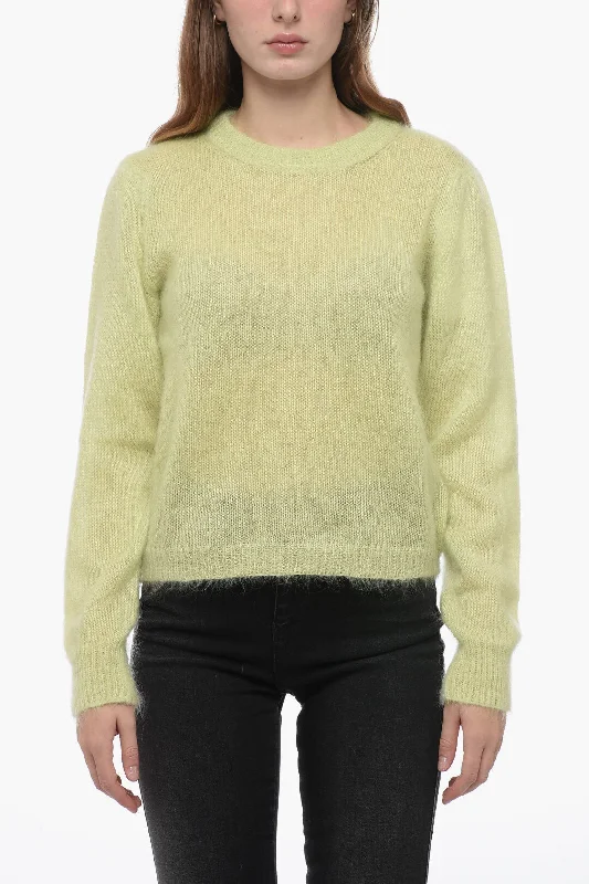 Charming Women's Outfit For Special Occasions Parosh Mohair Wool LUCE Sweater with Cuffs