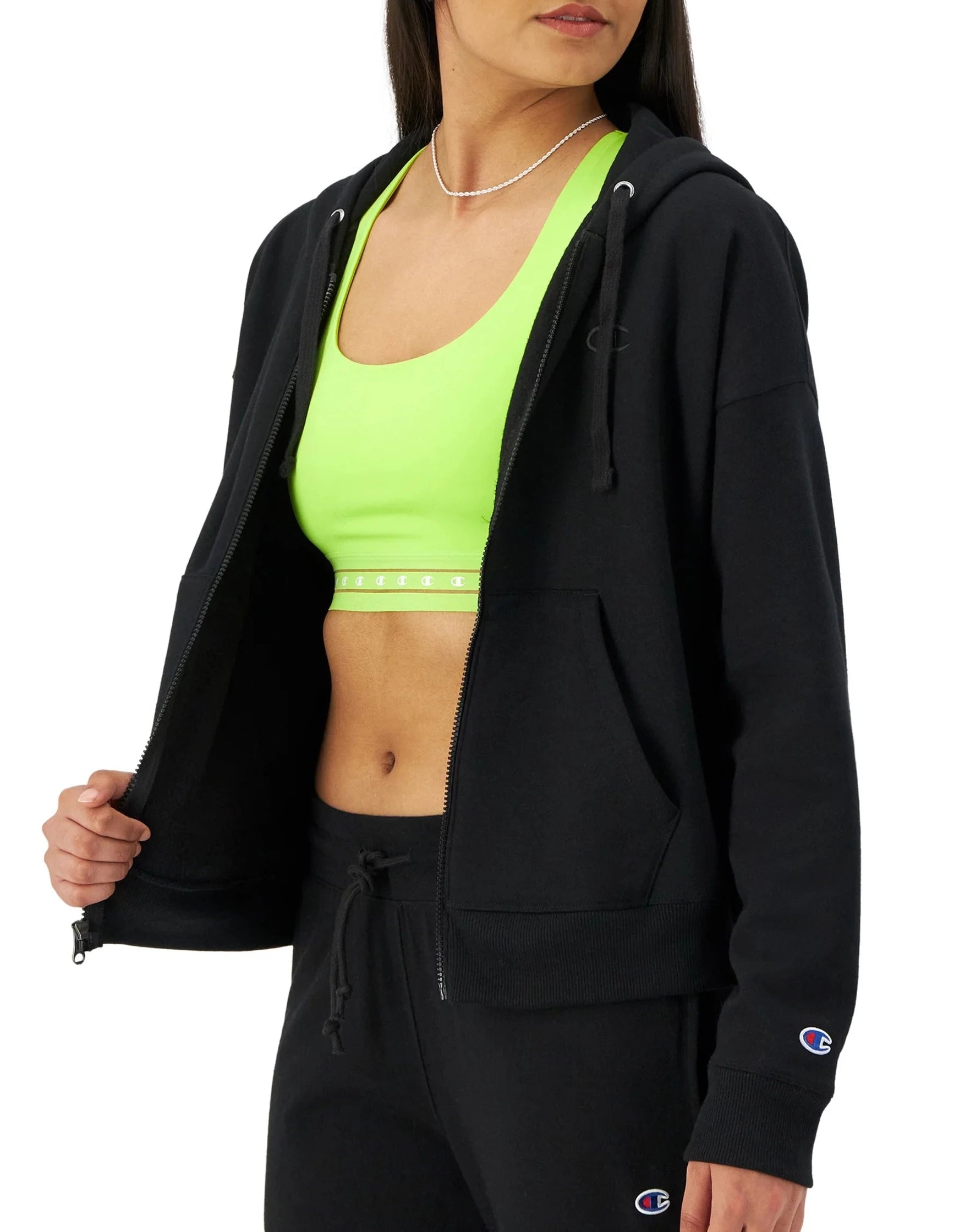 Casual Outfit For Women Women's C Logo Powerblend Zip-Up Hoodie