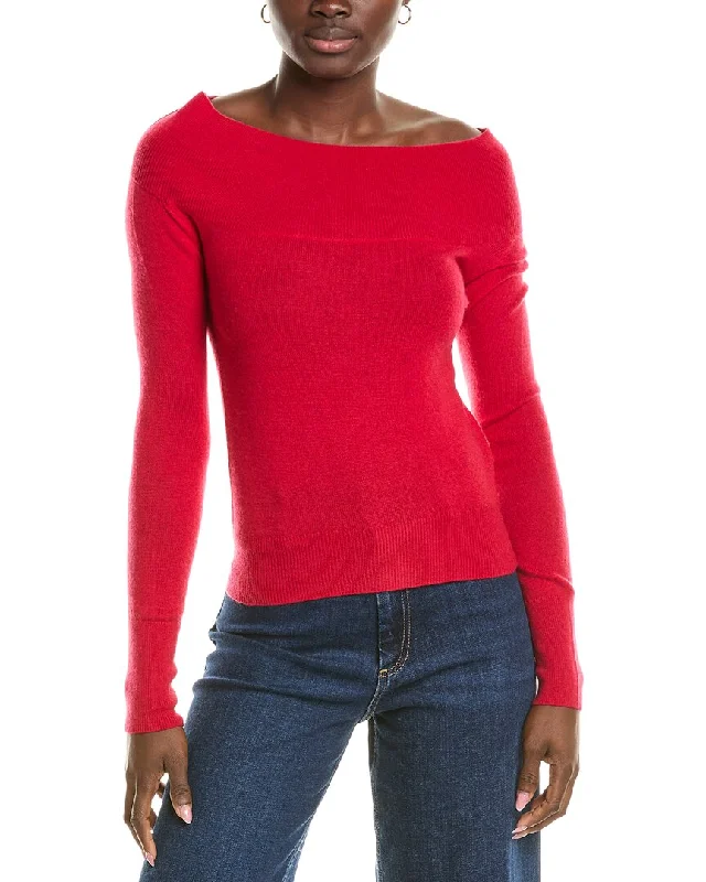 Women's Seasonal Clothes Brodie Cashmere Wool & Cashmere-Blend Off The Shoulder Jumper