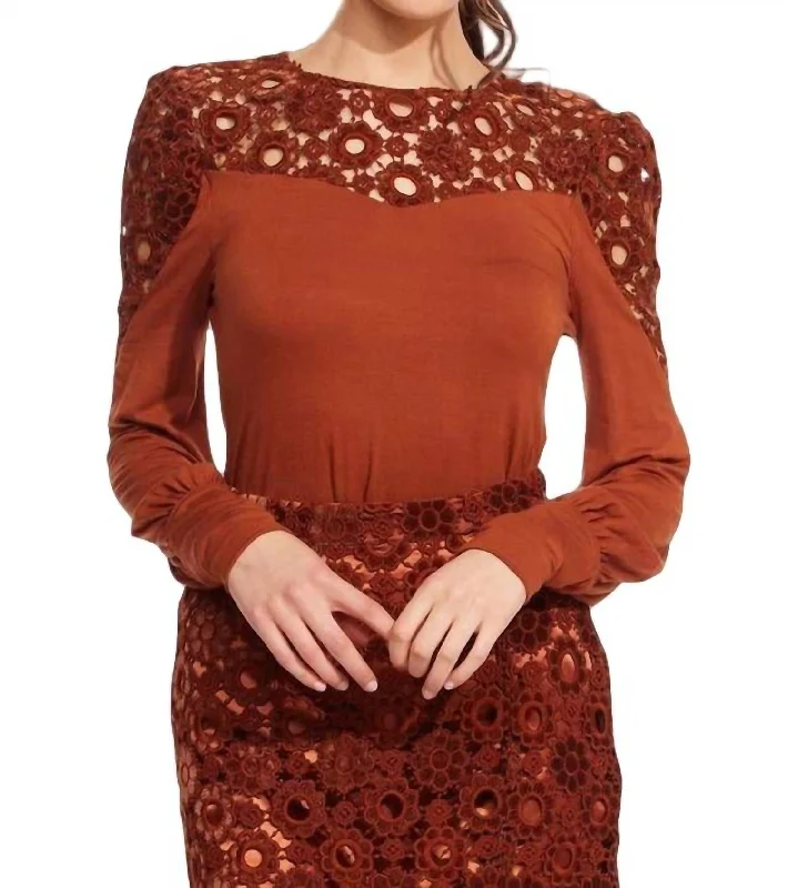 Luxury Women's Clothes Cuvee Blouse In Sumatra Lace