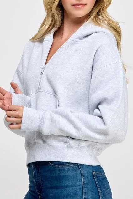 Women's Holiday Clothing Half Zip Hoodie