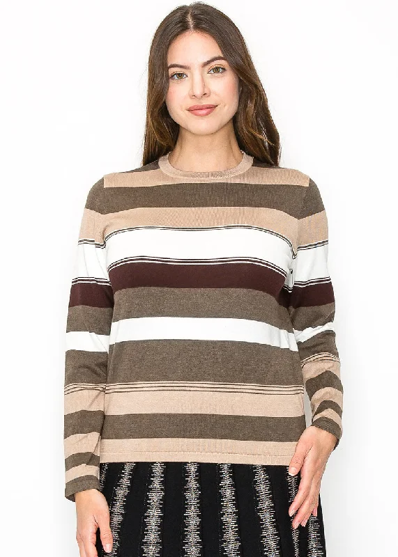 Women's Chic Apparel Multi-Toned Striped Sweater