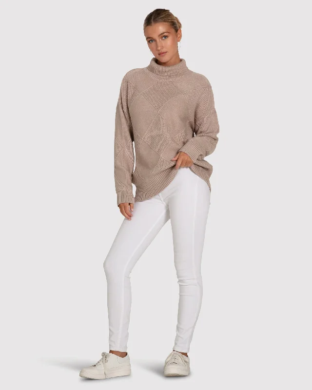 Women's Luxury Attire The Academy Turtleneck Jumper