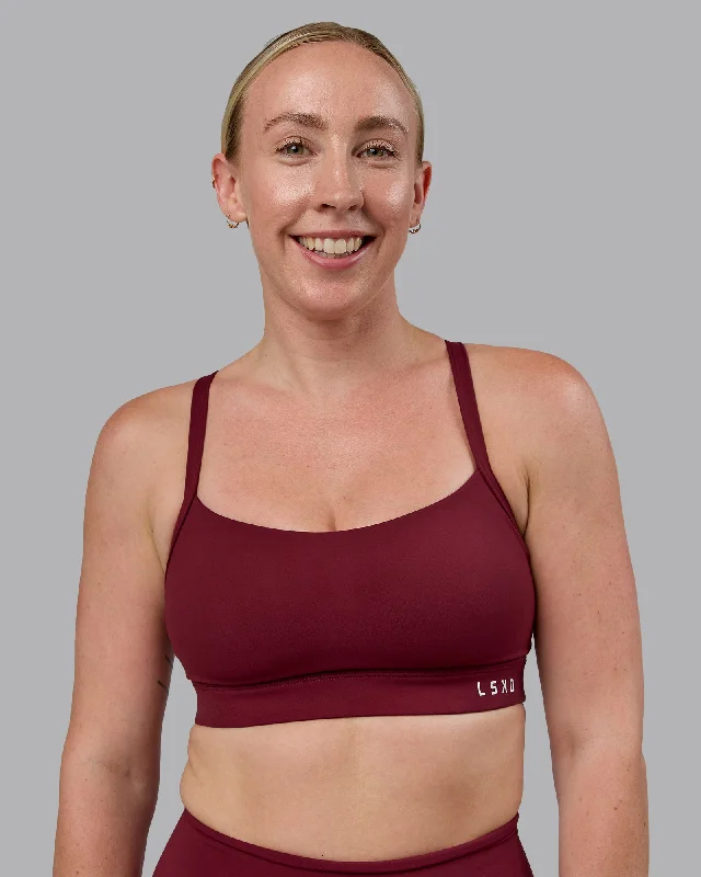 Elegant Clothing For Women Momentum Sports Bra (D/DD/E) - Cordovan