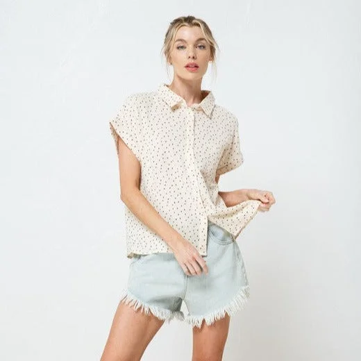 Stay Ahead In Style Starry Shirt (Ivory)