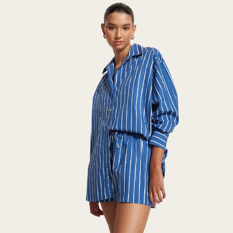 Ends Soon Daija Shirt (Adia Stripe Blue)