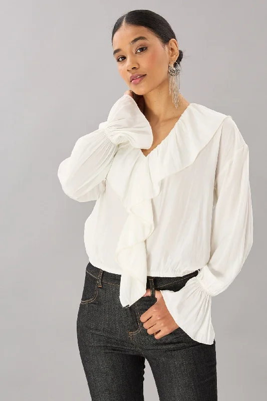 Limited Time Special Offer Ruffle Poet Top