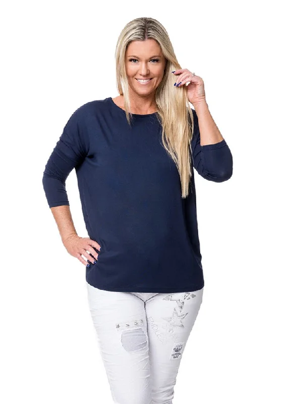 Laid-Back Fashion Offers Asteria Top in Navy