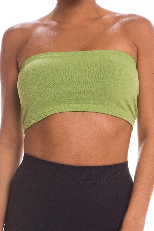 Style Revolution Just That Easy Green Bandeau Top