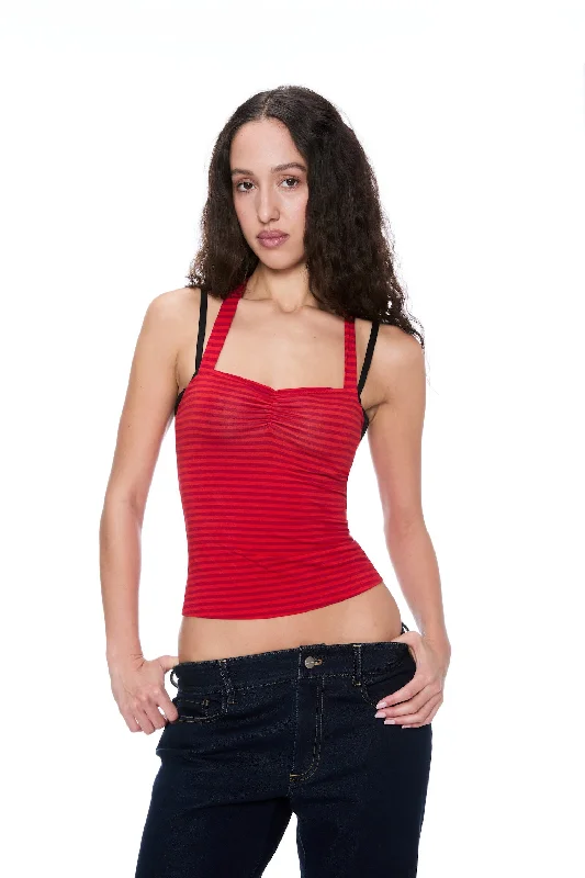 Urban Fashion PILAR TOP - RED STRIPE