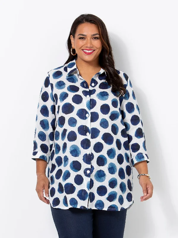 Limited Time Offers Indigo Luna Linen Shirt