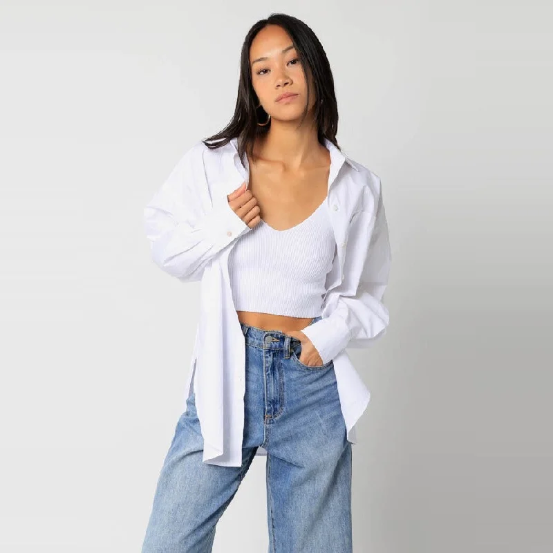 Flash Sale Fever Poplin Shirt (White)