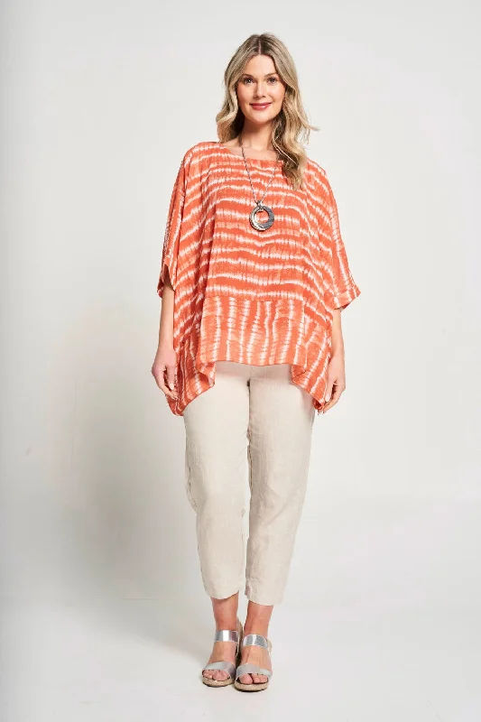 Unleash Your Style Saloos Square Shape Chiffon Top with Necklace