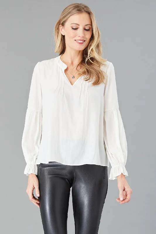 Seize Bargains Split V-Neck Top