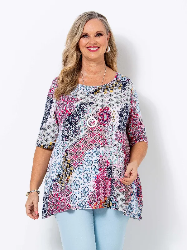 End Of Season Sale Bright Mosaic Top