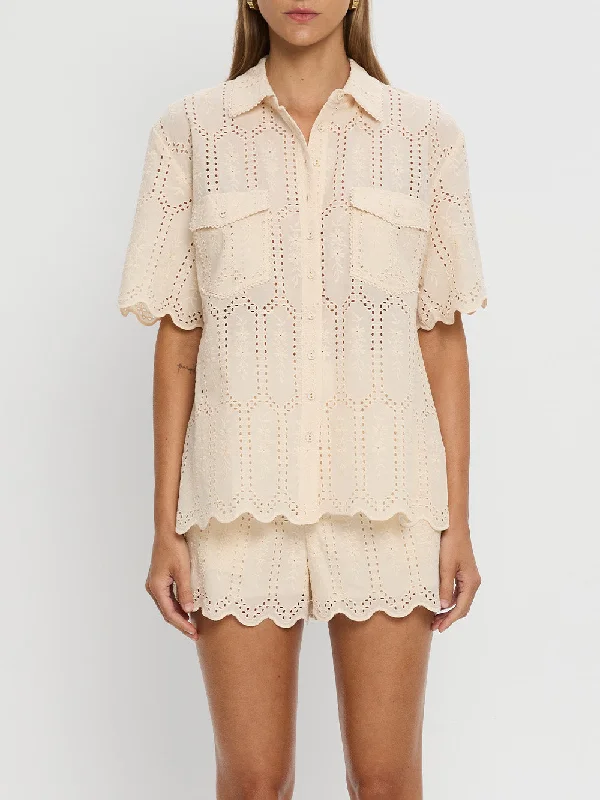 Browse Our Top Products Estelle Shirt - Cream