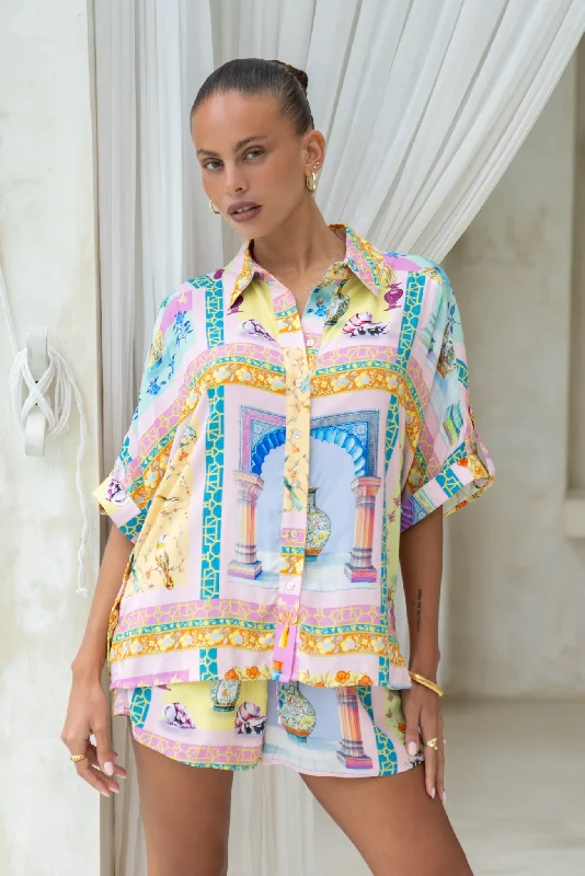 Don't Miss Out Ambrosia Multicolour Abstract Shirt