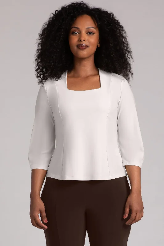 Massive Selection Sale Fit N Flare Lantern Top | Cashew