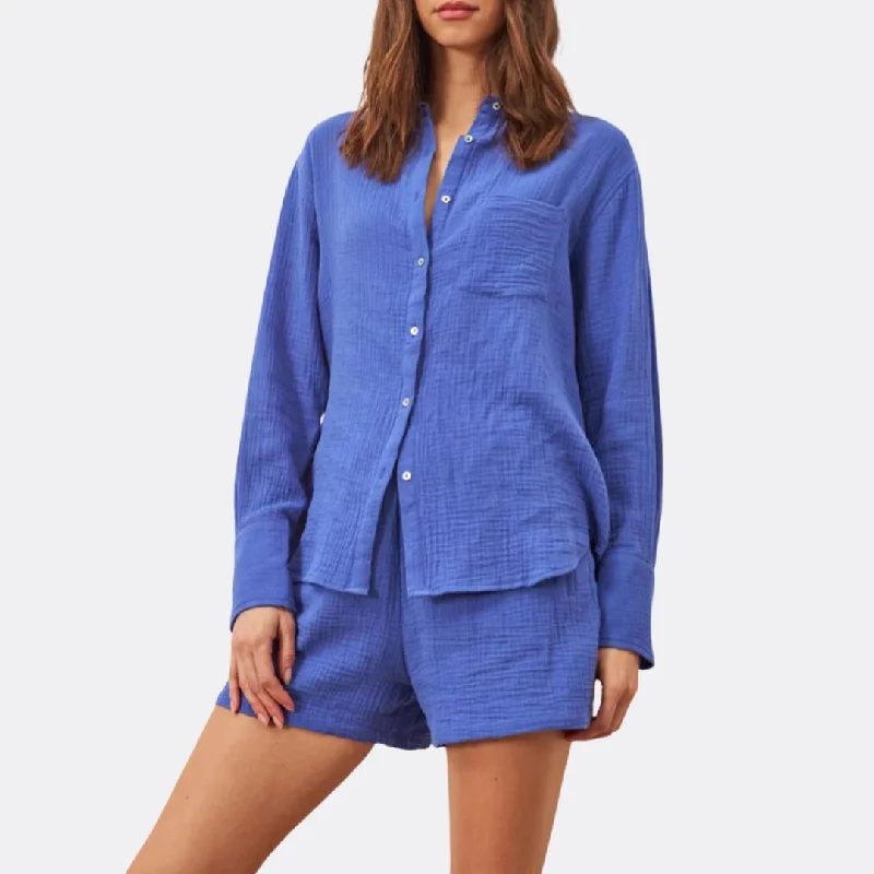 Cozy Chic Promotions Zosia Shirt (Bleu De France)