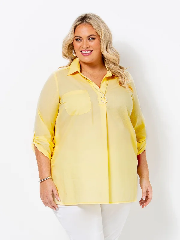 Exclusive Deals Online Lemon Cotton Cleo Shirt