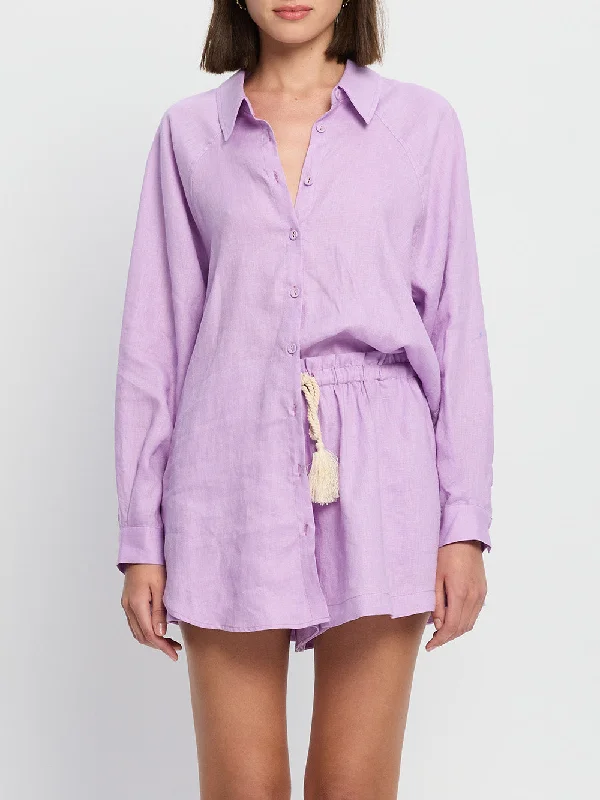 Break Fashion Norms Nikita Shirt - Violet