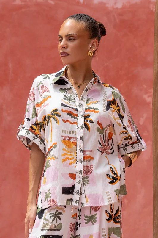 Top Brand Discounts Aeliana Multicolour Tropical Shirt