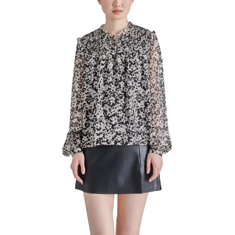 Chic Style, Always In Vogue Drew Top (Black + Ivory)