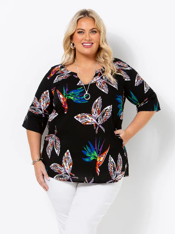 Seasonal Trends Bird of Paradise Top