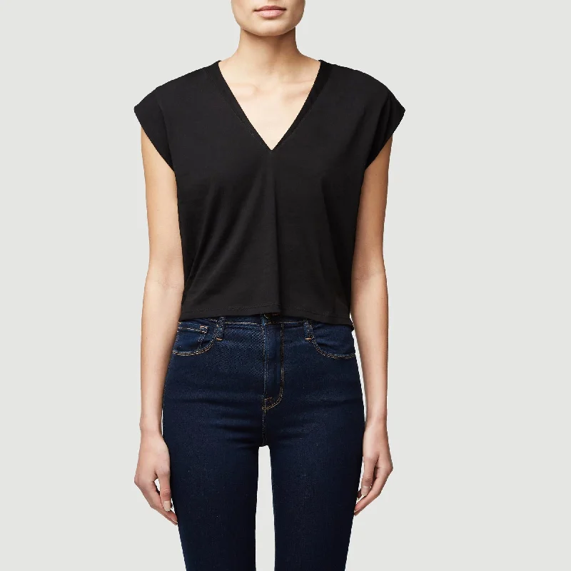 Easy Elegance Sales Le High Rise V Neck (Noir)