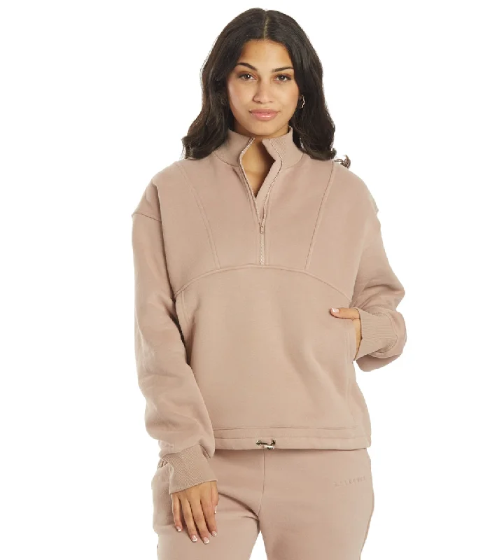 Comfortable Outfit For Women All Fenix Coco Zip Sweater Latte