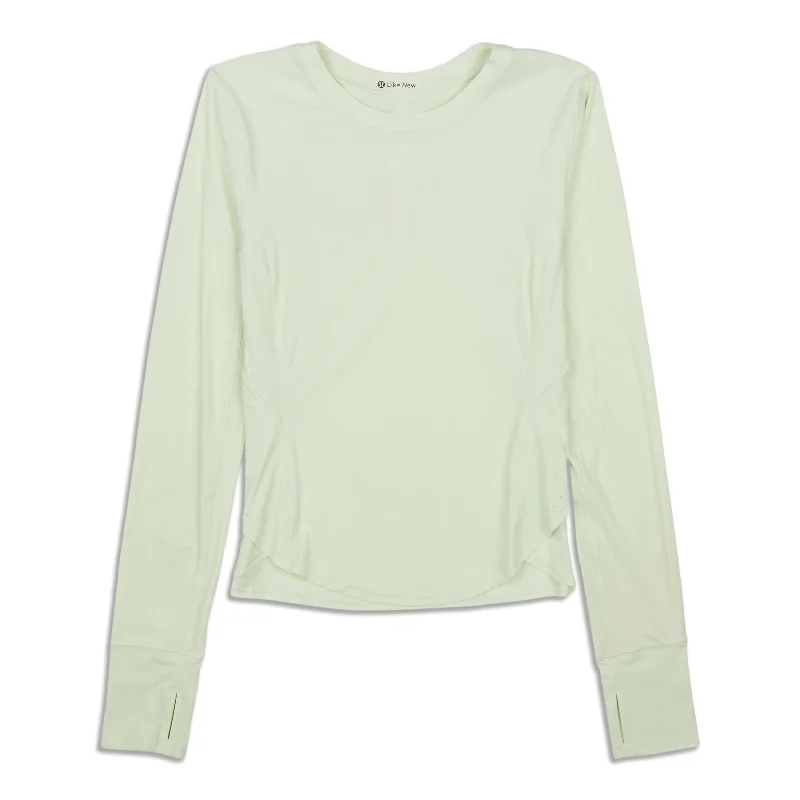 Comfortable Garments For Women Fold-Over Running Long-Sleeve Shirt - Resale