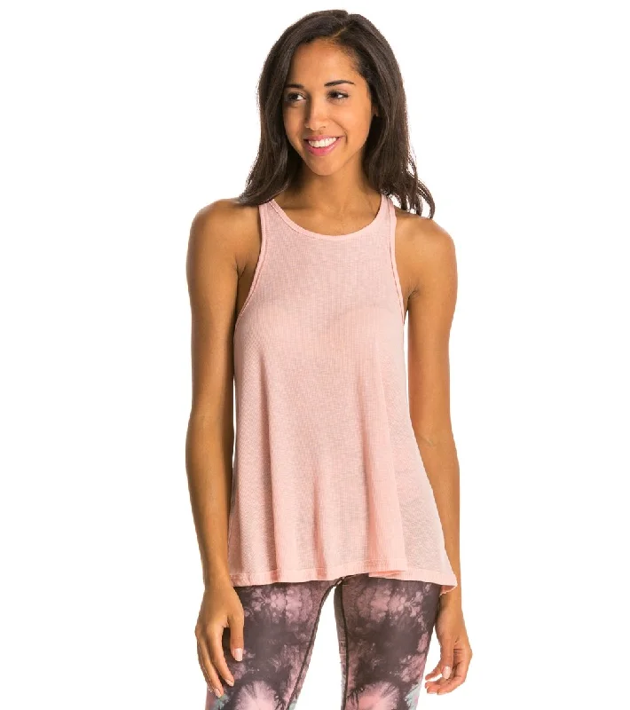 Women's Outdoor Activity Garments Free People Slub Long Beach Tank  Petal Pink