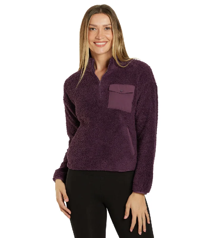 Women's Everyday Attire Marika Arden Sherpa Pullover Hortensia