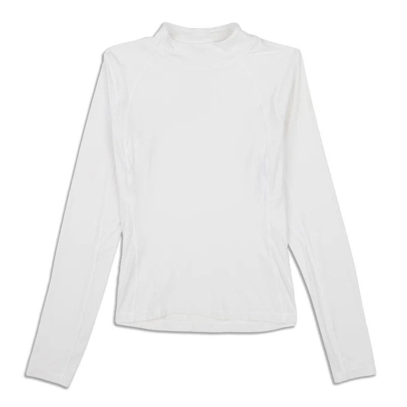 Women's Evening Attire Mockneck Long-Sleeve Shirt - Resale