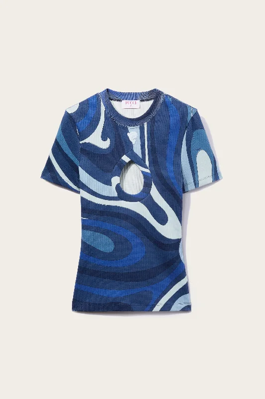 Women's Elegant Apparel Pucci P Marmo-Print T-Shirt