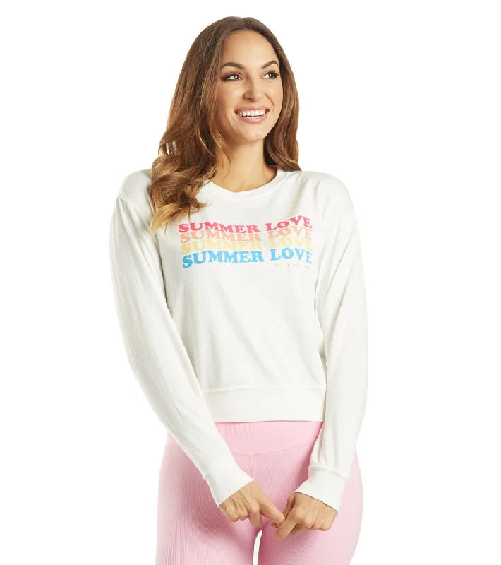 Vintage-Inspired Garments Spiritual Gangster Summer Love Crew Neck Savasana Pullover