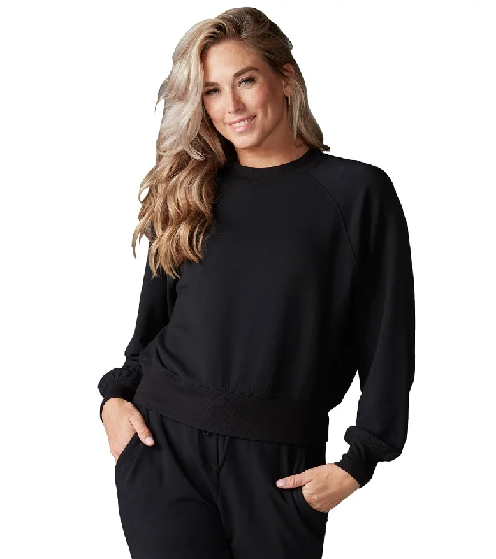 Formal Garments For Women Tavi Ease Crew Sweatshirt Ebony