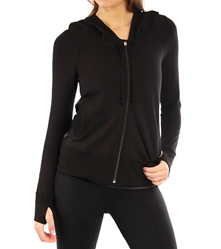 Women's Sporty Clothes Tonic Women's Breaker Yoga Hoodie Black