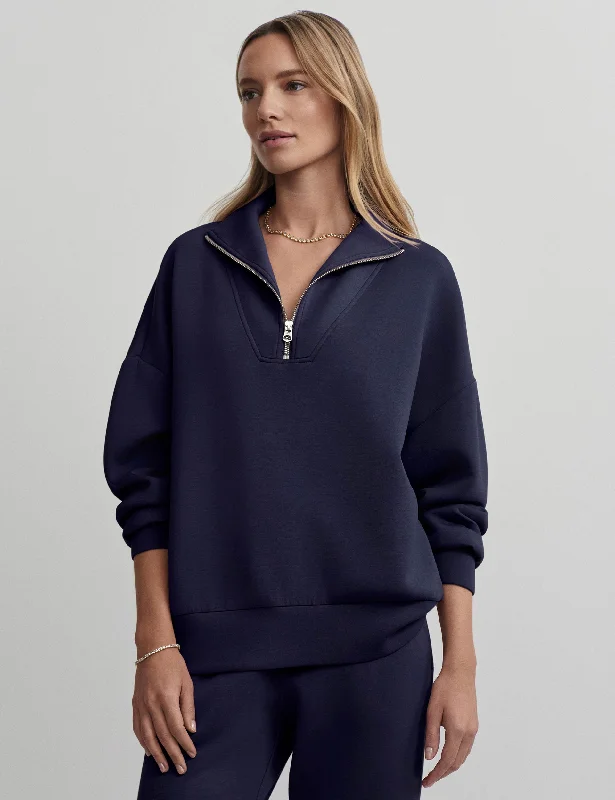 Women's Active Garments For Workouts Hawley Half Zip Sweat - Blue Nights