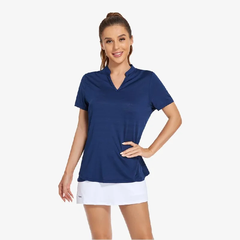 Women's Clothes And Apparel Women's Golf Polo Shirts Collarless UPF 50+ Tennis Running T-Shirt